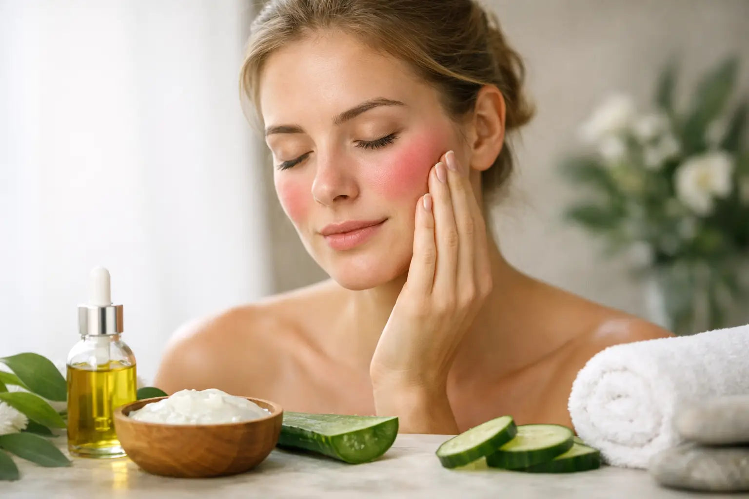 How to Calm Facial Redness Naturally and Safely